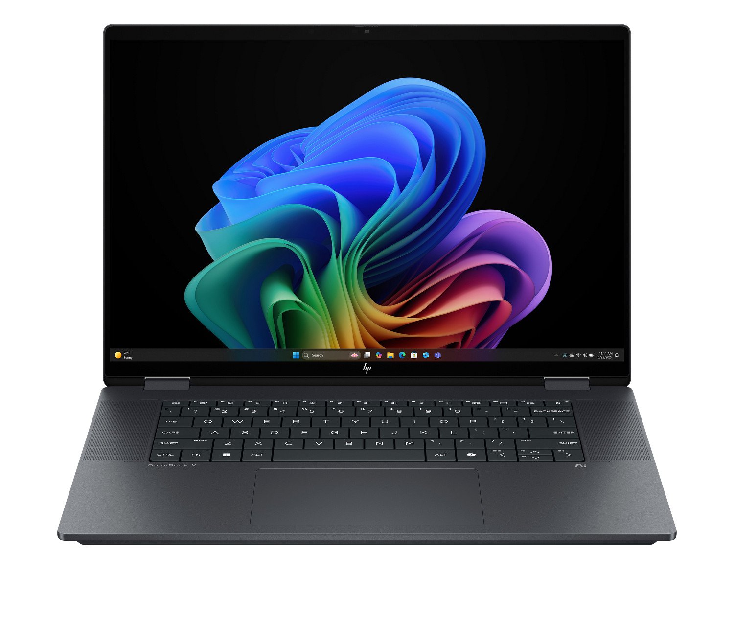 HP - OmniBook X Flip 2-in-1 - Copilot+ PC - 16" 2K Touch-Screen Laptop - Intel Core Ultra 5 226V - 16GB Memory - 512GB SSD - Eclipse Gray